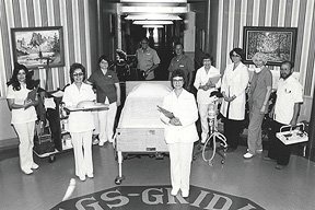 Orchard Hospital history showing employees at BGMH